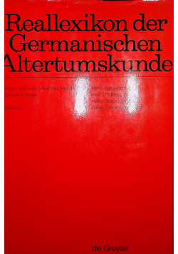 Reallexikon  der Germanischen Altertumskunde