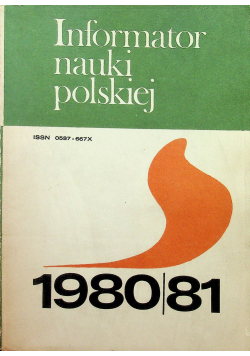 Informator nauki polskiej 1980 / 81