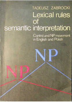 Lexical rules of semantic interpretation