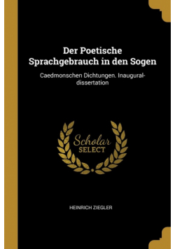 Der Poetische Sprachgebrauch in den Sogen