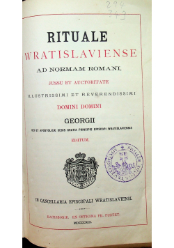 Rituale Wratislaviense 1891 r