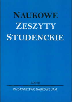 Naukowe Zeszyty Studenckie 2/2010