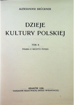 Dzieje kultury polskiej Tom 2