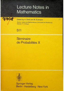Seminaire de Probabilites