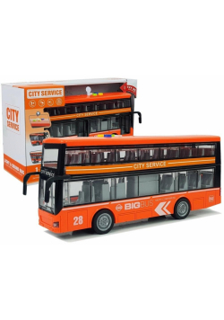 Autobus dwupiętrowy z napędem dźwięk pomarańczowy