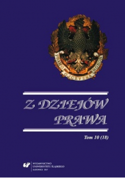 Z dziejów prawa Tom X 18