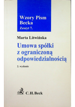 Umowa spółki z ograniczoną odpowiedzialnością