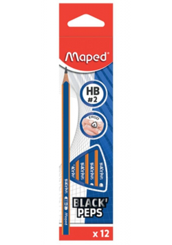 Ołówek Blackpeps Blue HB (12szt) MAPED