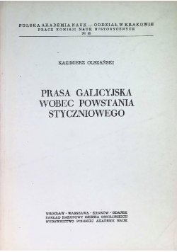 Prasa galicyjska wobec powstania styczniowego