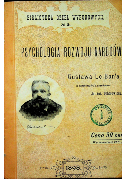 Psychologia rozwoju narodów 1898 r