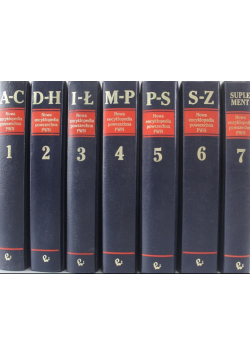 Nowa Encyklopedia powszechna PWN Tom 1 do 7