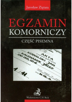 Egzamin komorniczy: część pisemna