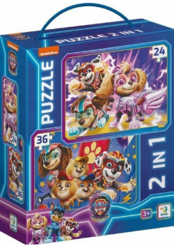 Puzzle 2w1 Psi Patrol. Dbamy o bezpieczeństwo
