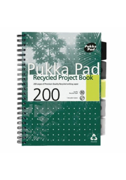 Kołozeszyt Pukka Pad A4 Project Book z recyklingu zielony