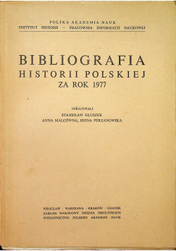Bibliografia historii Polskiej za rok 1977