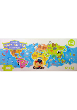 CzuCzu Puzzle Mapa świata Zwierzęta