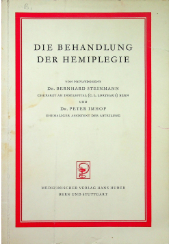 Die Behandlung Der Hemiplegie