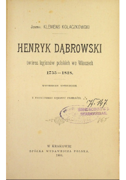 Henryk Dąbrowski 1901 r.