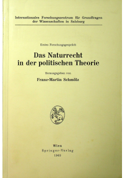 Das naturrecht in der politischen Theorie