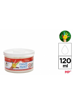 Farba do malowania palcami biała 120ml (6szt)