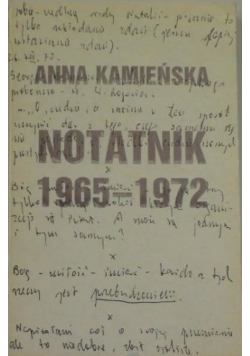 Notatnik 1965  1972