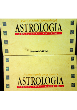 Poznawanie przyszłości Astrologia tarot runy i - ching  2 pudełka