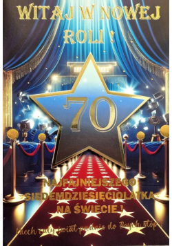 Karnet Urodziny 70