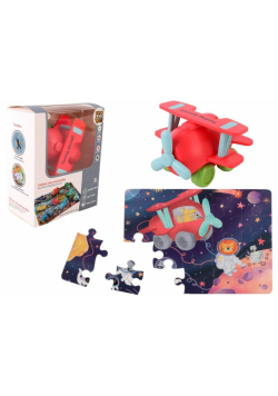 Auto puzzle Przygoda drogowa samolot