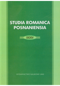 Studia Romanica Posnaniensia XXXIV