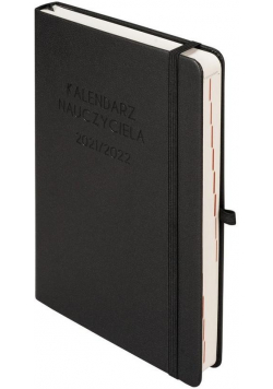 Kalendarz 2021/2022 A5 Nauczyciela czarny DNS