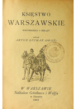 Księstwo Warszawskie 1917 r.