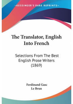 The Translator, English Into French