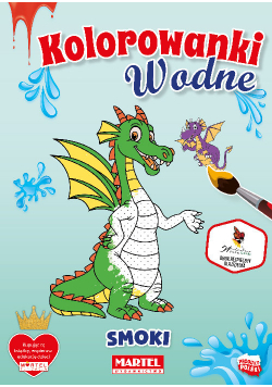 Kolorowanka wodna Smoki