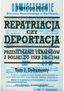 Repatriacja czy deportacja Tom 2