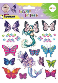 Tatuaże zmywalne Buterflies Happy Color