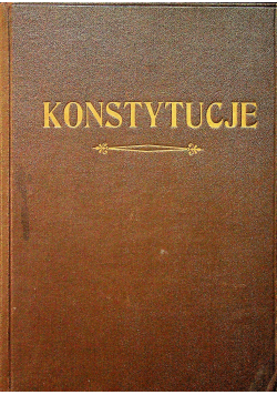 Konstytucje braci bosych 1936 r.