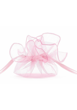 Woreczki z organzy różowy 25cm 10szt