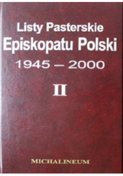 Listy Pasterskie Episkopatu Polski 1945 - 2000