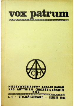 Vox Patrum styczeń czerwiec z 4