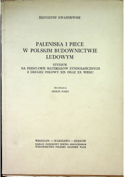 Paleniska i piece w polskim budownictwie ludowym