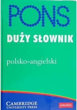 Pons duży słownik polsko - angielski