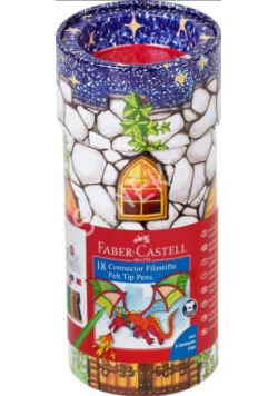 Flamastry Connector 18 kolorów FABER CASTELL