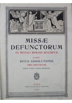 Missae Defunctorum 1923 r.
