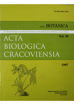 Acta Biologica Cracoviensia Vol 39