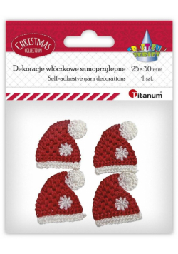 Dekoracje włóczkowe samoprzylepne 25x30mm 4szt