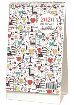 Kalendarz 2020 Biurkowy Stojący Trójdzielny
