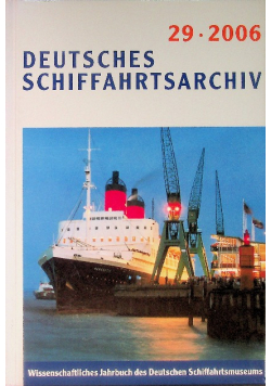 Deutsches Schiffahtsarchiv 29-2006