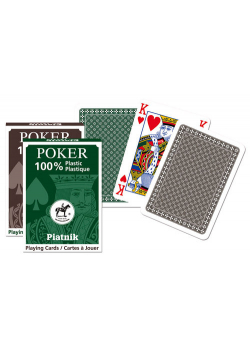Karty pojedyncze talie plastik Poker