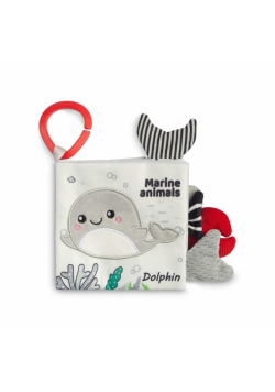 Black&White Książeczka materiałowa Delfin