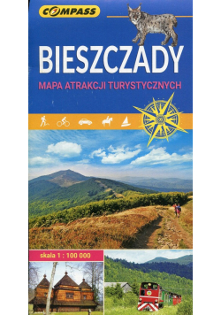 Bieszczady mapa atrakcji turystycznych 1:100 000